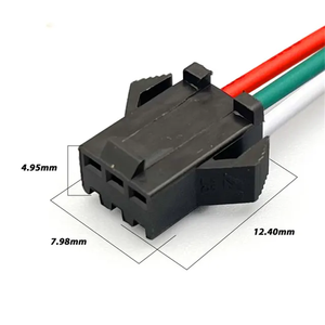 JST SMR-02V-BオスSMP-02V-BCメス2ポジション2.5mmピッチコネクタペア事前組み立てケーブル電子3A電流定格 - Product Image 2