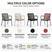 Fauteuil de jardin en aluminium tressé en corde avec coussin pour hôtel, patio, restaurant extérieur - Vente en gros