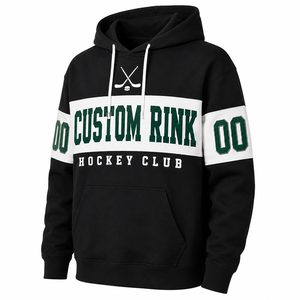Sweat-shirt personnalisé style maillot de hockey avec numéro pailleté – Tenue de match - Product Image 4