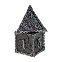 Nouvelles dés métalliques DND au design innovant D4 D6 D8 D10 D12 D20 D% – Ensemble de dés métalliques D&D pour jeux de rôle Dungeons and Dragons