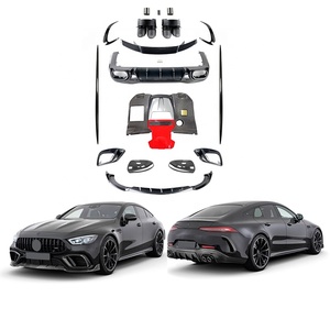 Kit complet de carrosserie sec en Fiber de carbone pour Mercedes <span class=keywords><strong>GT</strong></span> classe X290 GT63 B style lèvre avant diffuseur arrière couvercle de phare antibrouillard - Product Image 1