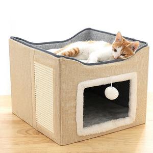 บ้านแมวสองชั้นแบบสากลบ้านแมวบ้านแมวสี่ฤดูอบอุ่น - Product Image 3