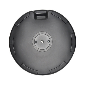 Base de sombrilla para patios envejecidos redondos resistentes para exteriores Base de sombrilla con poste de acero - Product Image 2