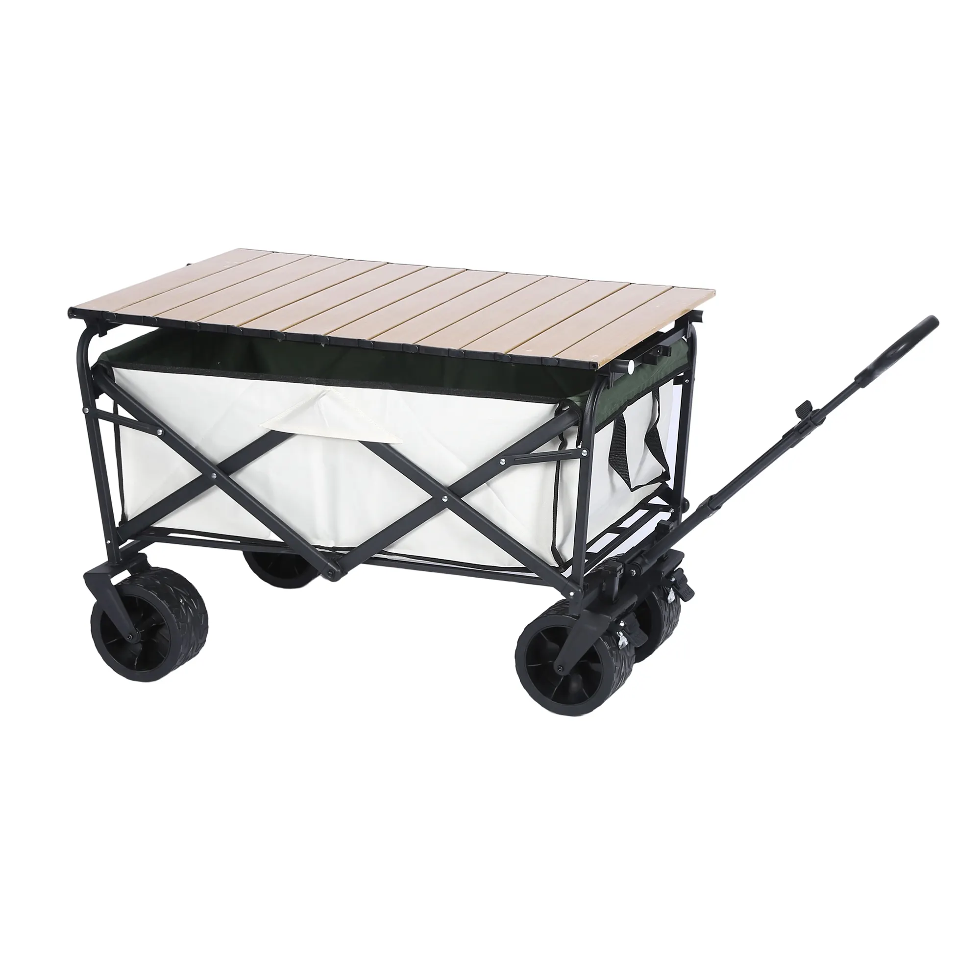 Bãi Biển Wagon Bảng Xe Đẩy Cho Bãi Biển Ngoài Trời Vườn Công Viên Wagon Xách Tay Có Thể Gập Lại Cắm Trại Gấp Giỏ Hàng Với Bảng Hội Đồng Quản Trị