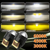 3 Couleur Bi-led Projecteur Foglight Projecteur Laser Fog Lamp Tri Color Projecteur Fog Lamp pour Voiture 3 Inch H11 Fog Lamp Projector