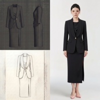 Ensembles de costumes pour femmes, vêtements de bureau pour femmes, uniformes d'hôtesse de l'air, vêtements de travail, vêtements de carrière, OEM ODM