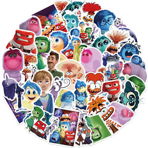 2024ใหม่50ชิ้นภายในออก2สติกเกอร์กราฟฟิตีลายการ์ตูนสำหรับตกแต่งโทรศัพท์แล็ปท็อปสติกเกอร์ตกแต่งไวนิลอารมณ์ - Product Image 2