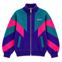 Pull personnalisé avec logo pour homme, style vintage, à manches longues, fermeture éclair, tricoté, chaud, pour l'hiver, cardigan décontracté pour homme