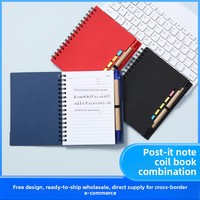 Carnet publicitaire personnalisé avec logo imprimé, stylo et bloc-notes, mini-carnets avec stylo, notes autocollantes avec bloc-notes et stylo