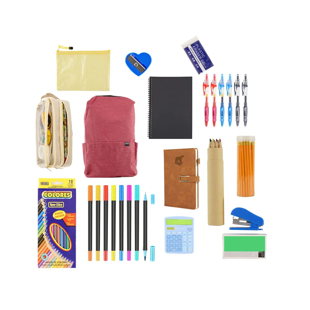 Kit perlengkapan sekolah esensial kembali ke sekolah, Kit perlengkapan alat tulis kualitas tinggi kembali ke sekolah