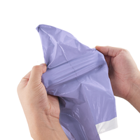 Sac d'expédition en plastique pour colis, sac d'emballage pour courrier, sac d'emballage imprimé, couleur violette, pour chaussures et vêtements