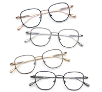 Nuevo Diseño de Monturas Ópticas de Acero Inoxidable, Monturas de Gafas Clásicas para Hombre y Mujer