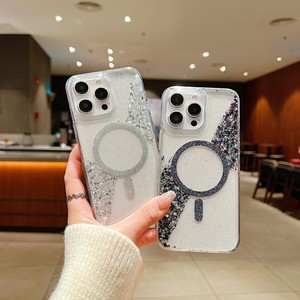Funda Magnética Transparente con Purpurina de Lujo para <span class=keywords><strong>iPhone</strong></span> 17 16 15 14 13 <span class=keywords><strong>112</strong></span> - Product Image 3