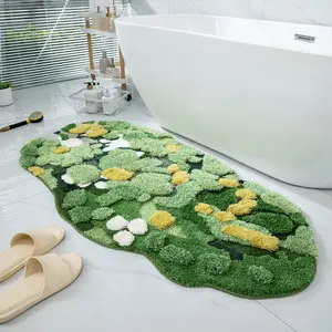 3D area rug microfiber high caramel color bedroom carpet Custom tufted carpet for bed blanket Premium living room floor mat