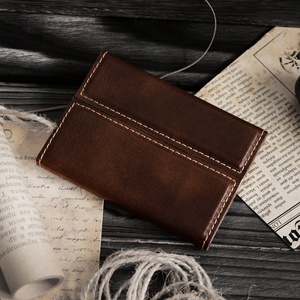 Porte-cartes en cuir synthétique personnalisé de qualité supérieure, gravable au laser, pour hôtel, restaurant, cadeau - Product Image 4