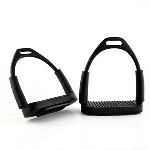Étriers de sécurité articulés antidérapants en acier inoxydable de haute qualité pour chevaux de style western, équipement d'équitation pour le saut d'obstacles - Product Image 1