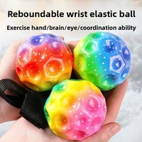 [Offre Spéciale] Balle Élastique Lumineuse en Caoutchouc Pierre de Lune pour Poignet, Jouet de Sport Extérieur Anti-Stress, Unisexe