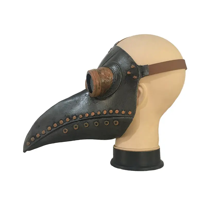 Halloween party crazy latex The Plague Doctor mask