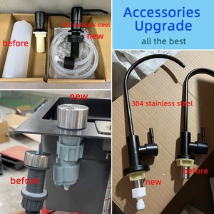 Hoge Kwaliteit Wastafels Rvs Undermount Workstation <span class=keywords><strong>Lefton</strong></span> Waterval Gootsteen Met Cup Wasmachine - Product Image 5