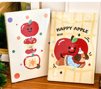 Carnet A5 mignon à motif de dessin animé, cahier d'exercices pour étudiants, pages lignées, journal portable, bloc-notes pour notes d'étude quotidiennes