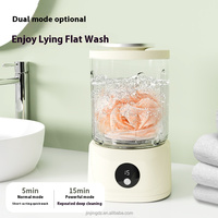 Mini machine à laver rechargeable de sous-vêtements et de chaussettes sans fil portative pour la maison et le dortoir de voyage avec la tasse de blanchisserie