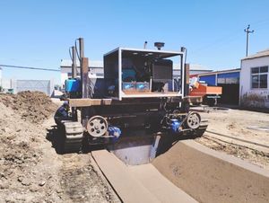 Nước nông nghiệp kênh thoát nước đào rãnh bê tông kênh paver máy với động cơ cho thủy lợi - Product Image 6