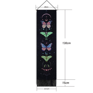 Bohème Lune Phase Tissé Vertical <span class=keywords><strong>Tapisserie</strong></span> Tissu Couverture Jacquard Tenture Murale Pour Chambre Esthétique - Product Image 6