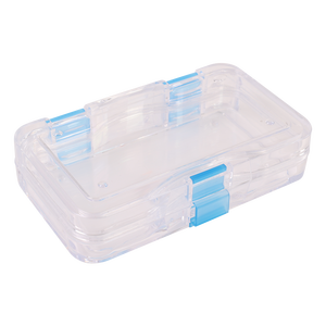 Scatola di Conservazione in Plastica Trasparente per Corone e Ponti Dentali con Coperchio Incernierato e Chiusura, Prezzo di Fabbrica - Product Image 3