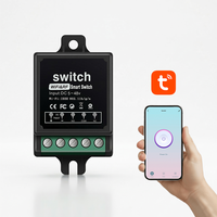 Interruptor Inteligente WiFi + RF Tuya para Hogar, DC 12V 10A |   Interruptor de Control Remoto Inalámbrico para Iluminación de Dormitorio |   Control de Iluminación Interior