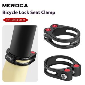 MEROCA J235 piezas de <span class=keywords><strong>bicicleta</strong></span> seguras aleación de aluminio 31,8/34,9mm Tubo de <span class=keywords><strong>sillín</strong></span> de <span class=keywords><strong>bicicleta</strong></span> de carretera <span class=keywords><strong>abrazadera</strong></span> de bloqueo Compatible con <span class=keywords><strong>abrazadera</strong></span> de tija de <span class=keywords><strong>sillín</strong></span> - Product Image 5