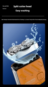 Mini rasoir portable rechargeable à double lame pour barbe et visage, alimentation USB, pour le corps, commerce extérieur transfrontalier, électrique portable - Product Image 6