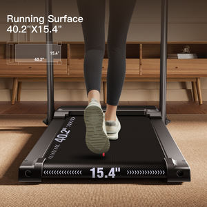 Équipement <span class=keywords><strong>de</strong></span> fitness à domicile, <span class=keywords><strong>tapis</strong></span> <span class=keywords><strong>de</strong></span> course électrique inclinable rose avec écran LCD, pliable et portable - Product Image 5