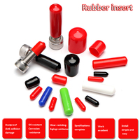 1.3mm-90mm PVC 고무 케이블 와이어 스토퍼 커버 세트 나사형 실리콘 슬리브 팁 외부 뚜껑 먼지 마개 케이블 엔드 캡