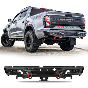 4x4 pickup off road Accesorios bullbars Parachoques delantero de acero Parachoques trasero para Nissan NP300 FRONTINER 2021 2022 2023 2024 - Product Image 3