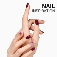 AILLSA Vernis Gel UV Rouge Bourgogne Haute Pigmentation Écologique Longue Durée pour Nail Art Qualité Salon 15ml Application Facile Soak-Off
