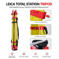 Heavy Duty Wooden Surveying Tripod 5/8 Inch Thread Wood Survey Tripod for Total Station Theodolite RTK Level Instruments