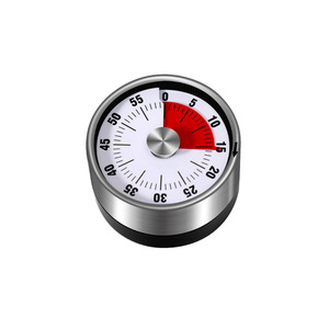 Stainless Steel Mechanical Timer 60 Min Battery Free Kitchen Countdown Timer For Cooking Student Use - Product Image 5
