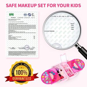 Trousse <span class=keywords><strong>de</strong></span> <span class=keywords><strong>Maquillage</strong></span> <span class=keywords><strong>et</strong></span> Cosmétiques Lavables Non Toxiques en Plastique pour Filles, avec Outils <span class=keywords><strong>et</strong></span> Pinceaux, Idéale pour le Jeu d'Imitation en Crèche - Product Image 5