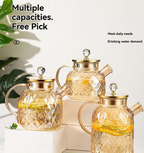 Nouvelle Offre Spéciale : Carafe Isotherme Grande Capacité en Verre Borosilicate Ambré pour Jus et Thé - Product Image 5