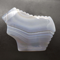 Outil facial Gua Sha en agate royale, alimenté par prise secteur, télécommande sans fil, planche de massage pour le visage, le cou et le corps, acupuncture