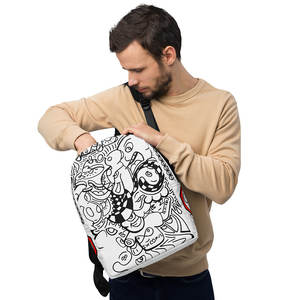 IMPOSSIBILE # Zaino per studenti colorabile (dipingibile) in 8 colori con design leggendario IW Comics - Product Image 3