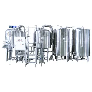 10hl Brewing Equipment 1000L 10HL Tiantai Steam Heating 2 Vessel Automatic Beer Brew House Equipment