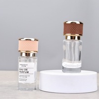 Botella de Perfume de Vidrio de Lujo de 20 ml al por Mayor, Botella de Fragancia Vacía con Tapa de Cuero