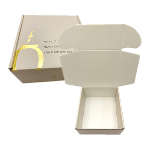 Cajas de Cartón Corrugado Impresas de Una Sola Pasada para Envío Postal, Embalaje de Cosméticos, Diseño en Relieve, Venta al Por Mayor - Product Image 1