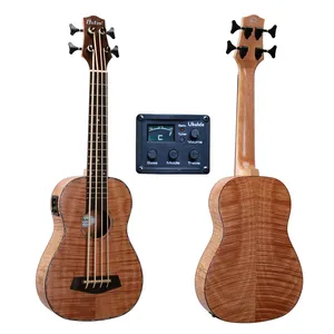 Oem Geaccepteerd China Fabriek Groothandel 30 Inch Bass Ukelele Met Okoume Hout Matte Afwerking