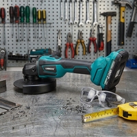 Meuleuse d'angle sans fil de qualité industrielle 20V, 125 mm, avec 4 réglages de vitesse pour la découpe, le meulage et le polissage