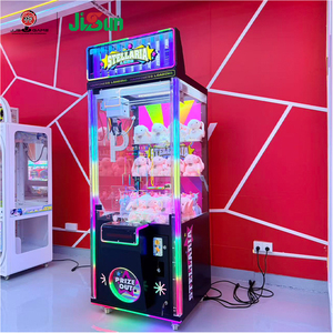 آلة ألعاب الرافعة الصغيرة من المعدن الأسود والبلاستيك مع أجهزة ثابتة لمدن الملاهي - Product Image 3