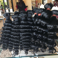 Paquetes de Cabello Humano Birmano Virgen al por Mayor, Rizado Profundo, Cutícula Alineada, Sin Procesar, Doble Trama, Extensiones de Cabello, Proveedor a Granel