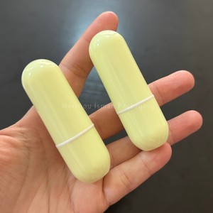 Tube de baume à lèvres ovale jaune ISMAN 3,5g, étiquette privée, logo personnalisé, emballage cosmétique en plastique PP, conteneur en vrac pour la vente en gros - Product Image 5