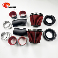 Wanmax High Flow Aluminum Boost Pipes Cold Air Filter Intake System Kit Pipe Fit for BMW M5 F90